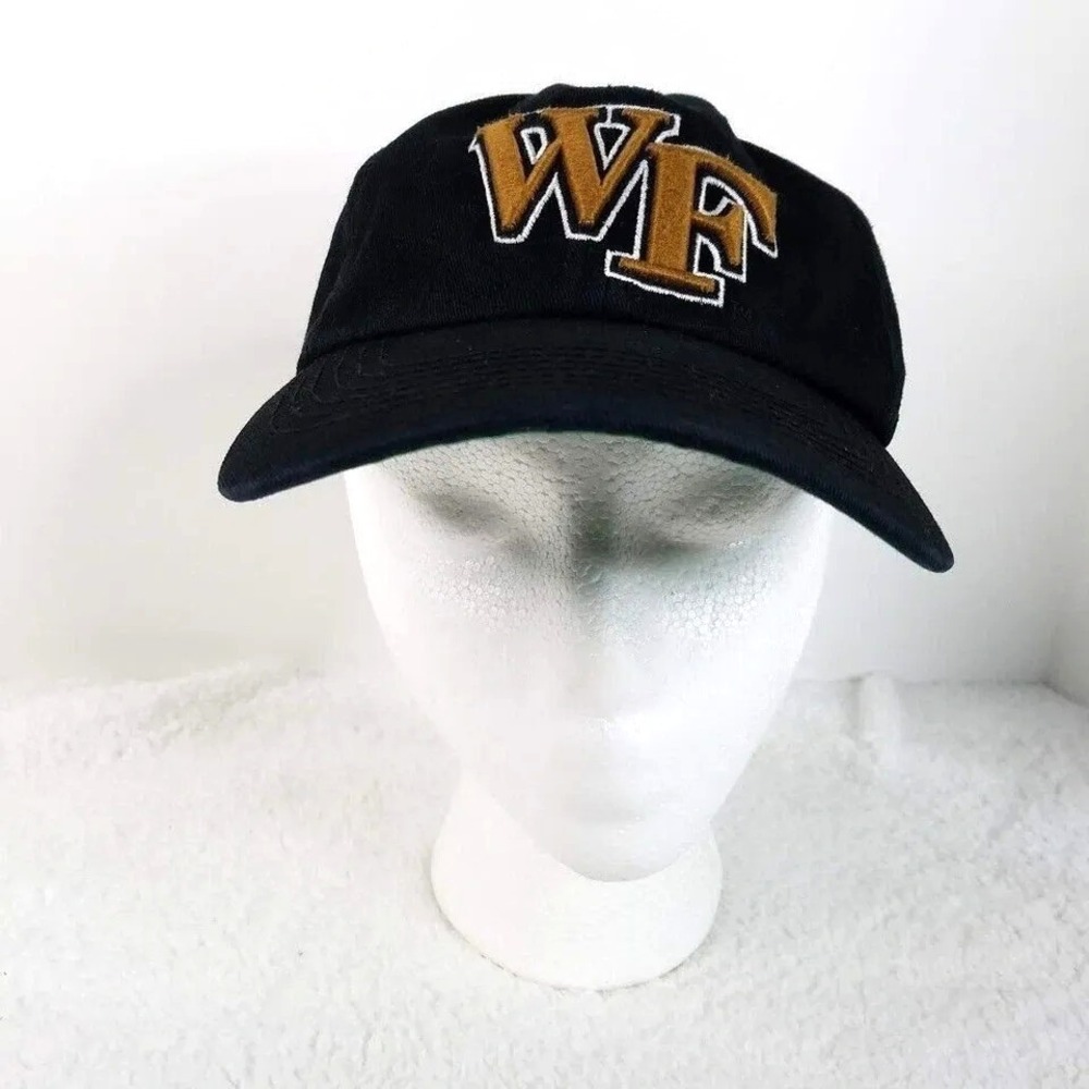 Wake Forest Demon Deacons Hat Cap Fitted XS Black NCAA College Football WF